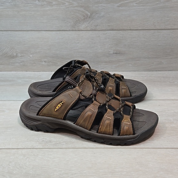 Keen Mens Leather Sandals shoes sz 9.5 main image 8
